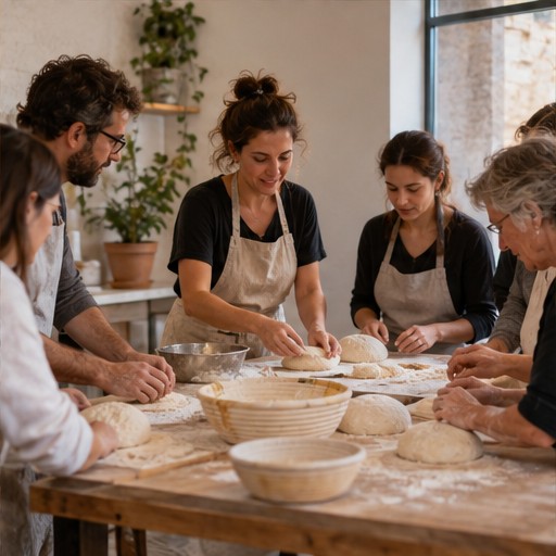Taller de pan en grupo